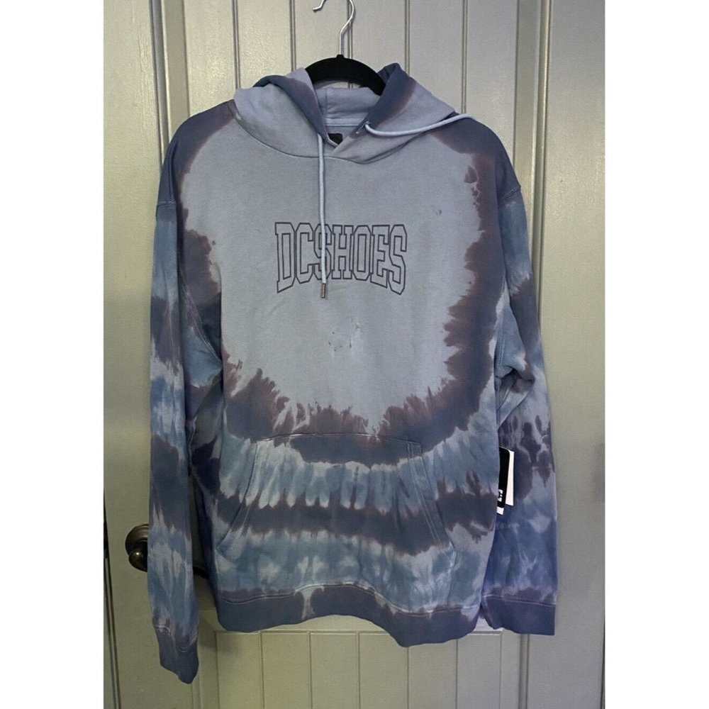 DC Uni M Otlr blue tie dye mens hoodie DC SHOES  Size Medium Hoodie $80